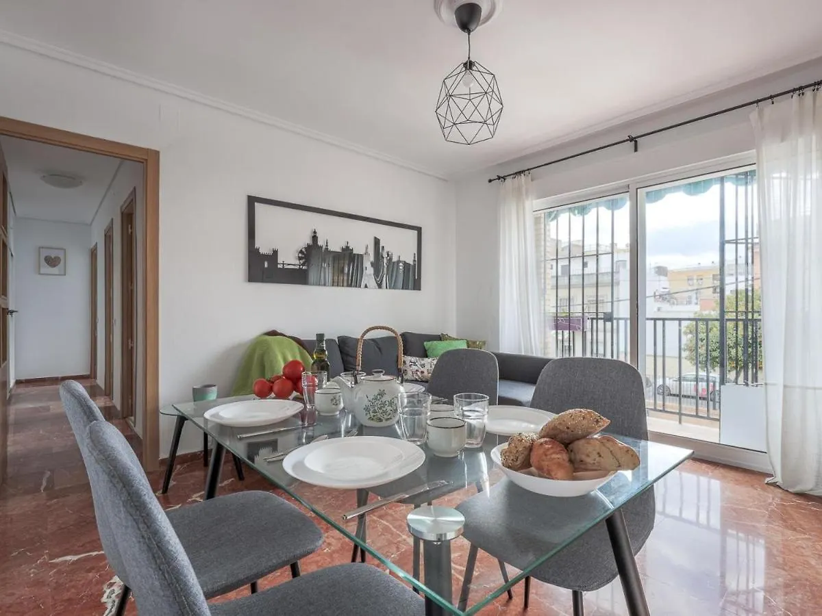 Appartement Elegante Apt Luminoso Y Tranquilo De 2 Hab Sevilla Wifi-Ful Parking Inc